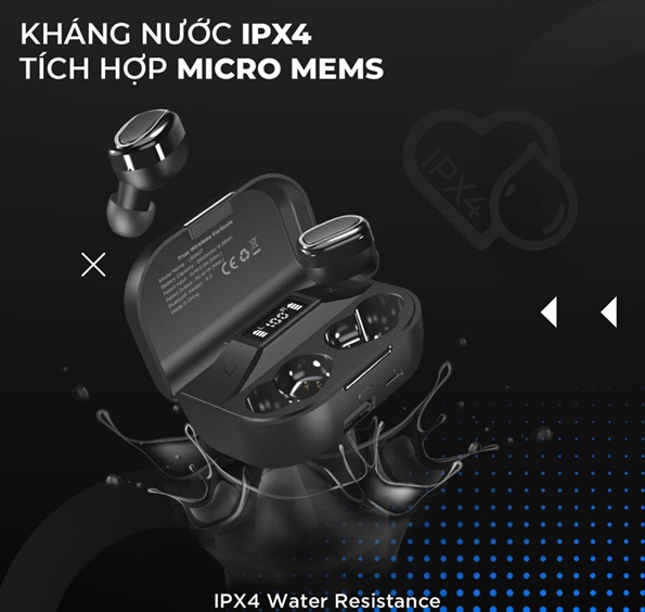 Tai nghe Energizer TWS - UB2607 chống nước tốt