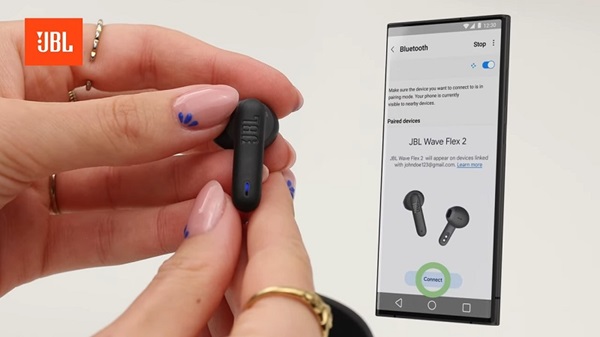 Tai nghe Bluetooth JBL Wave Flex 2 ghép nối đa điểm