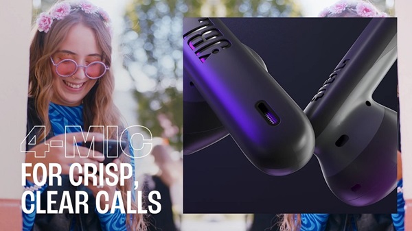 Tai nghe Bluetooth JBL Wave Flex 2 tích hợp 4 micro