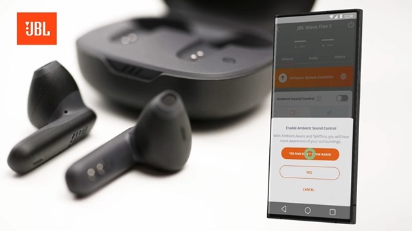 Tai nghe Bluetooth JBL Wave Flex 2 tùy chỉnh dễ dàng